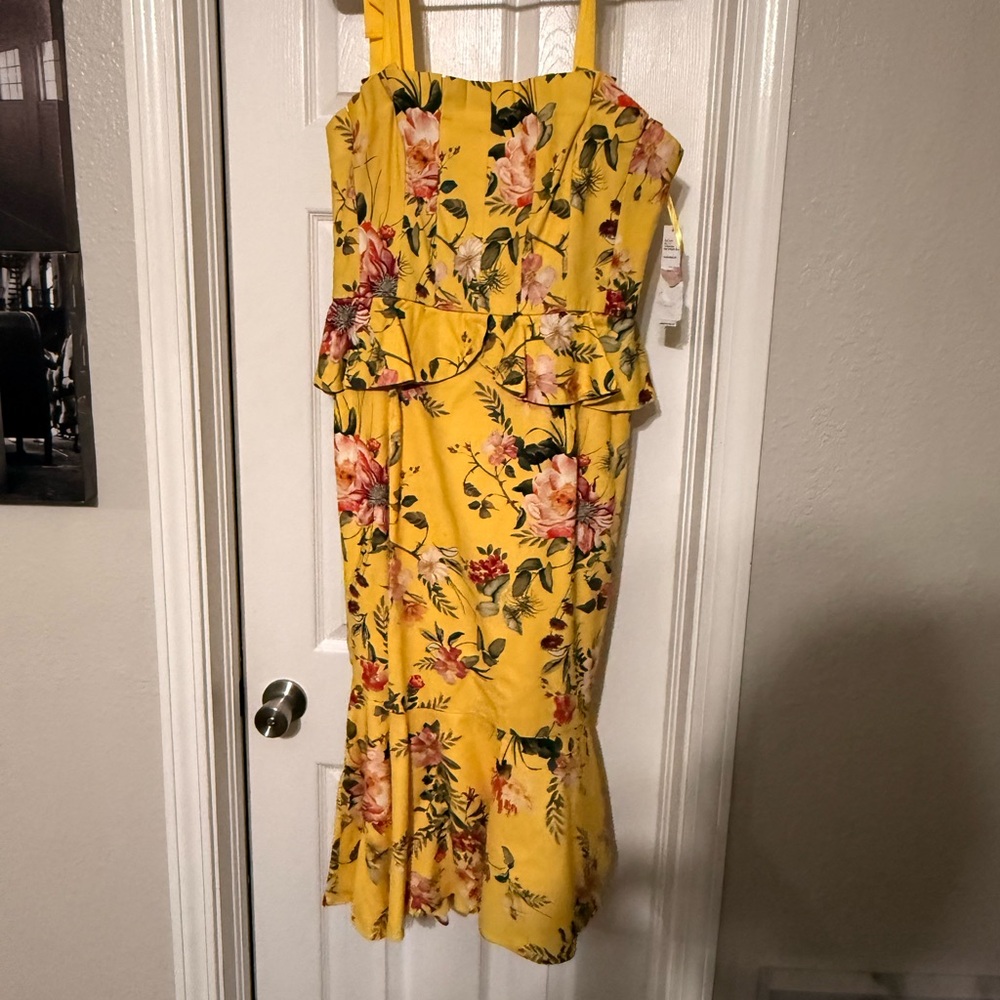 Floral Yellow Dress (Antonio Melani)